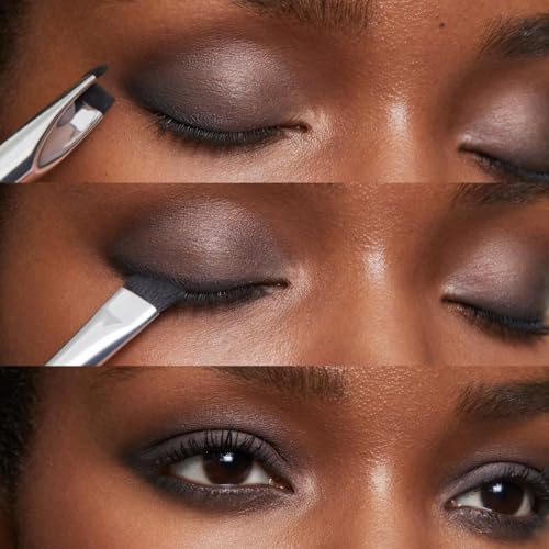 The Corner Brush Eye Stamper | Smokey eye & eyeliner brush, dual-ended, angled and precise, soft vegan bristles, Woosh Beauty