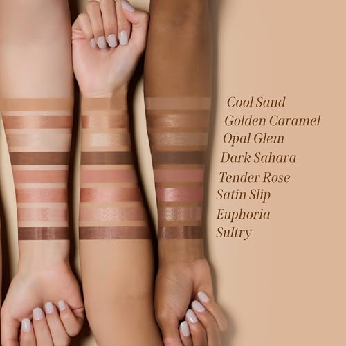 DEARDAHLIA Dream Velvet Eyeshadow Palette (Love Spell) - Richly Pigmented Matte & Shimmer Eyeshadows with Minimal Fallout. 4-Shade All-in-One Palette. Vegan Korean Eye Makeup