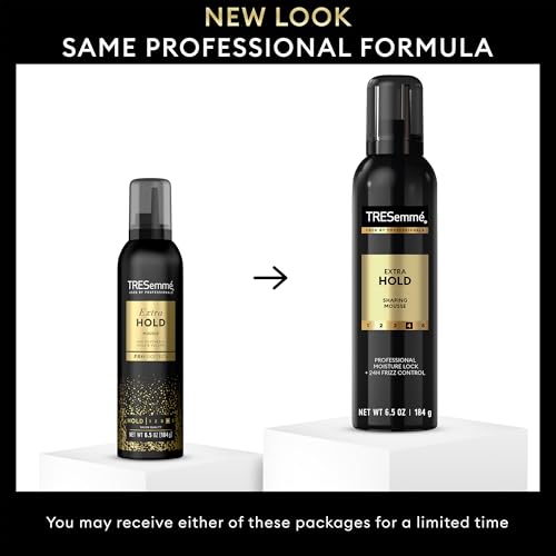 TRESemm? Shaping Mousse, Extra Hold 6-Pack ? Alcohol-Free, Non-Drying Hair Mousse for Sculpting, 24H Frizz Control, 6.5 Oz Ea