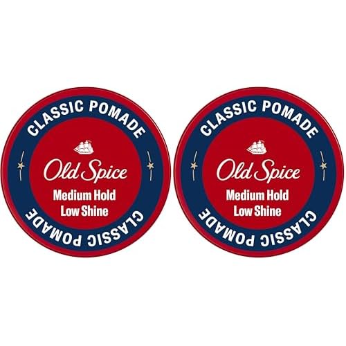Old Spice Hair Pomade for Men,Medium Hold,Low Shine,Men's Hair Styling,2.22 Oz,(Pack of 2)