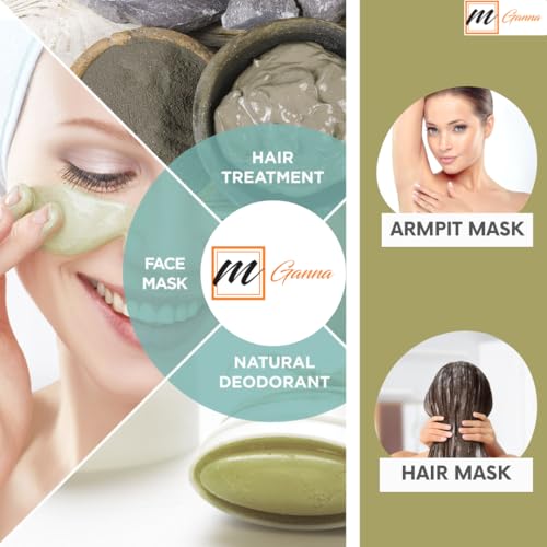 100% Natural Calcium Bentonite Clay Powder for Facial Masks, Creams, Body Wraps and Soap Making 0.5 LBS / 227 GMS