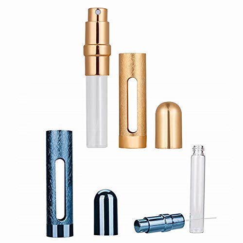 12ML 6 Colors Portable Mini Travel Perfume Bottle Atomizer Refillable Empty Spray Bottle for Women & Men Spray Scent Aftershave
