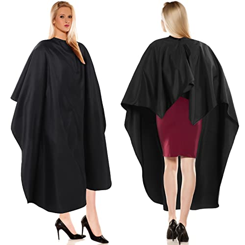 12Pcs Barber Cape 64 x 56'' Large Waterproof Hair Cutting Salon Cape Adjustable Snaps for Hair Dye Salon Stylist Supplies