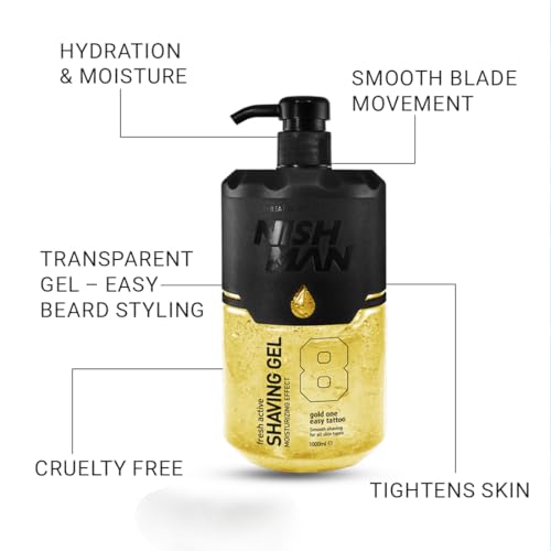 Nishman Fresh Active Shaving Gel 8 GOLD ONE