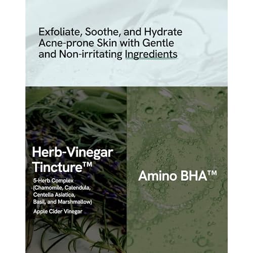 Amino BHA Pads (80 Count) - Pre-Soaked Oil Control Cotton Pads for Gentle Exfoliation, Soothing & Hydration, Korean Skin Care. Amino Acid, Salicylic Acid, Tea Tree