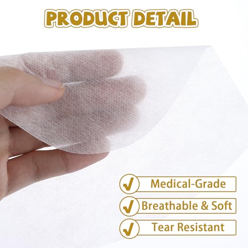 400 Count Disposable Face Cradle Covers, Medical-Grade Non-Woven SPA Face Rest Covers Non-Sticking Massage Headrest Covers for Massage Tables & Chairs(14.17 x 10.6 inches/ 36 x 27 cm)