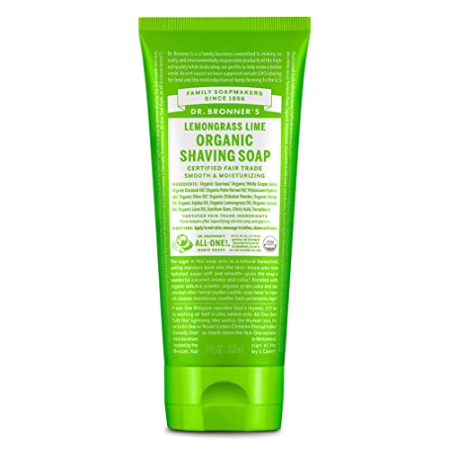 Dr Bronners, Shave Gel Lemongrasss Lime Organic, 7 Fl Oz