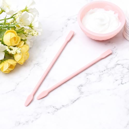 4 Pack large Eyebrow Wax Sticks Non, Stick Wax Spatula Silicone Eyebrow Wax Stick Waxing Applicator Reusable Hard Wax Sticks For Home Salon Body Use