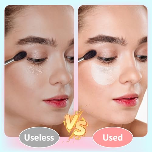 200Pcs Eyeshadow Shields, Lint Free Eyeshadow Stencil Gel Pads, Professional Eye Pads, Prevent Makeup Residue for Eyelash Extensions, Eyeliner, Lip and Tinting Makeup