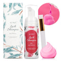 Eyelash Extension Cleanser 60ML Colored Red Rose Lash Extension Shampoo Professional Eyelid Foaming Cleanser Paraben & Sulfate Free Non-lrritating with Salon and Home Care