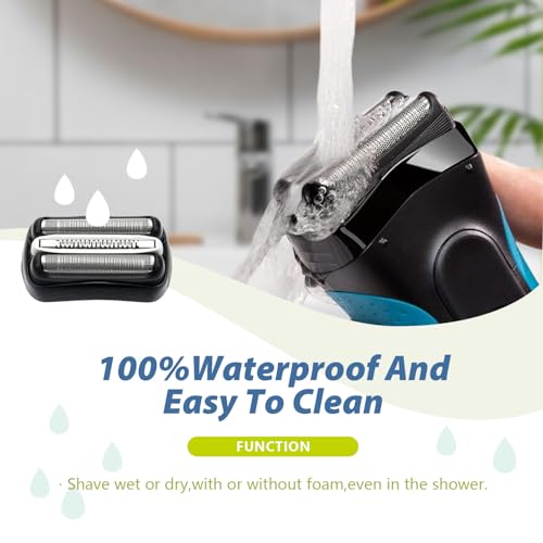 3P 32B Electric Replacement Shaver Head Compatible with Series 3 Shaving Razor Head, Suitable for 3 Series Models 3000s, 3010s, 3040s, and 3050cc.