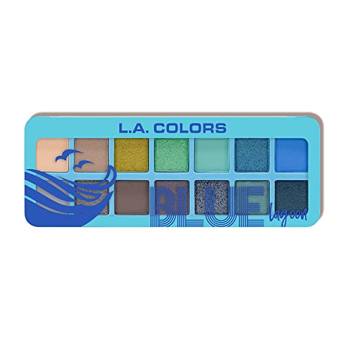 L.A. COLORS Coastal Chill Eyeshadow, Blue Lagoon CES439