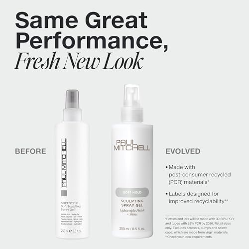 Paul Mitchell Soft Sculpting Spray Gel, Natural Hold, Soft Finish, For All Hair Types
