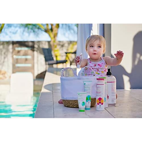 Earth Baby Broad Spectrum SPF 30+ Sunscreen, Reef Safe, Water-Resistant, UVA/UVB Protection, Hypoallergenic for Sensitive Skin, Natural and Organic, For Babies Toddlers and Kids, , 1.7 Fl Oz
