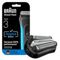 Braun Series 3 Pro Skin Electric Shaver Replacement Head - 32B - Compatible with Electric Razors 3000s, 3010s, 3040s, 3050cc, 3070cc, 3080s, 3090cc