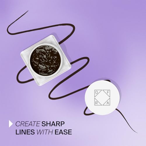 Ofra Fixline Eyeliner Gel Brown - Waterline Eyeliner - Waterproof and Smudge Proof - Eye Makeup - 4g