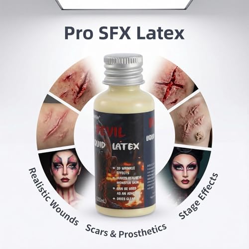 Makeup Liquid Latex SFX Halloween Latex Makeup (30ml)
