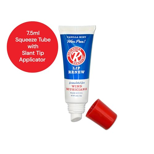 Robinson's Remedies Lip Renew Endurance Cream for Wind Musicians (7.5 ml slant tip)