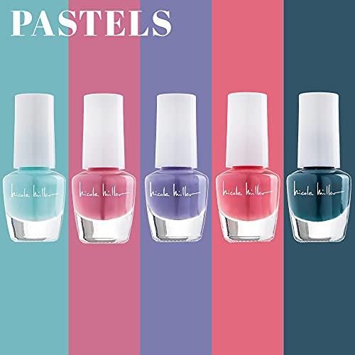 Nicole Miller Mini Nail Polish Set ? Glossy, Vibrant Colors for Fingernails & Toenails, 2 Pack Trendy Collection