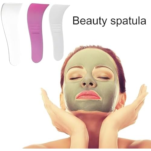 6Pcs Portable Hair Wax Spatulas for Waxing, Non-Stick Reusable Applicator Scraper Tools, Removal Beauty Tools Plastic Mask Scraper Waxing Applicator Depilatory Comfortable to Hand Feeling, Unisex