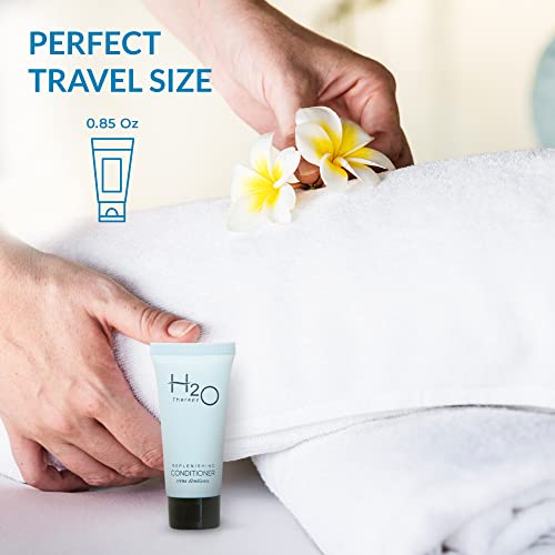 Travel Size Hotel Conditioner 200 Count 1 oz Bottles Guest Amenities for Hotels Vacation Rentals and Short Term Rentals Paraben Free White Tea and Coconut Scent Infused with Aloe & Olive Oil by INFUSE