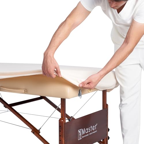 Master Massage Universal Massage Table Flannel Sheet Set 3 in 1 Table Cover, Face Cushion Cover, Table Sheet, Lily Green