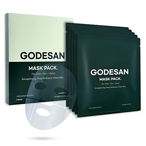 Hydrogel Face Mask Pack 10pcs - Rich Collagen, Deep Moisture, Tea Tree, All skin type, Hyaluronic