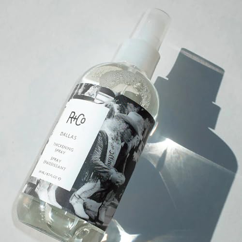 R+Co Dallas Hair Thickening Spray | Volumizing & Texturizing Spray for All Lengths | Adds Volume, Body & Shine | Perfect for Blowouts, Curling Irons & Roller Sets