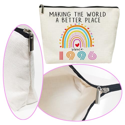 30th Birthday Gifts for Her Women Cosmetic Bags, 1996 Dirty 30 Year Old Birthday Decorations Makeup Bag for Wife, Sister, Best Friend Female, Mothers Day, Christmas (1996)