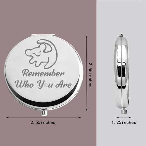 TGBJE Lion Quote Pocket Mirror Remeber Lions Gift for Her (Remember Mirror)