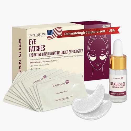 Clinical Grade Hyaluronic Acid Breathable Under Eye Patches ? Botanical Extracts, Hydrating Eye Masks for Puffiness, Dark Circles, Wrinkles, Fine Lines, Jet Lag Patches, 12Pairs Parches Para Ojeras