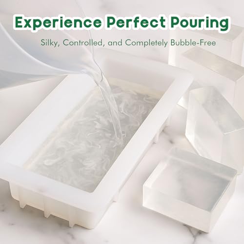 EDSRDRUS 20lb Unscented Melt and Pour Soap Base, Fragrance-Free Bulk Glycerin Soap Making Supplies for Professionals ? Upgraded Smooth Formula, Silky Melt & Fine Foam (Transparent, 20 Pound)