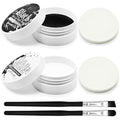 Black and White Face Paint Set - 2.47 oz Halloween Face Body Paint Skeleton Ghost Skull Cosplay Costume Professional SFX Corpse Special Effects Makeup Kit for Adults Kids Full Coverage Skin Paints