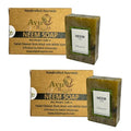 Ayurvedic Neem Soap Bar, crafted with authentic Indian craftsmanship.3.88 oz of naturally handmade vegan soap for the face and body (2)