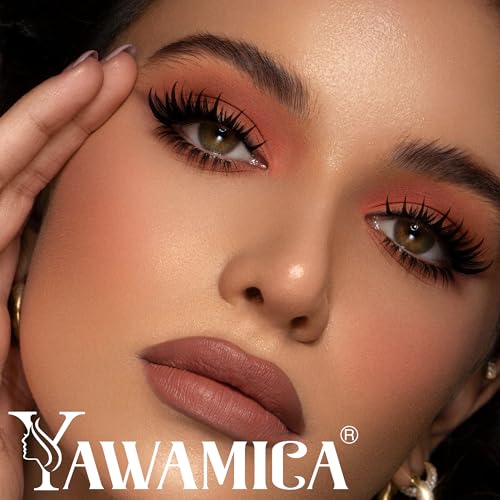 Yawamica Lash Clusters Kit Wispy Eyelash Clusters with Spikes and Bottom Lashes DIY Lash Extension Kit 10-18mm 100D Volume Individual Manga Lashes with 5-7mm Bottom Lash Clusters and Bond and Seal