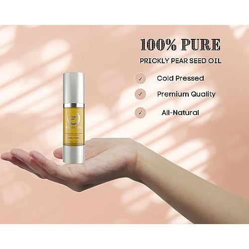 Prickly Pear Cactus Seed Oil (Barbary Fig) by BIODERMOIL 100% Pure Organic, Extra Virgin, Cold Pressed, All Natural Face, Dry Skin & Body Moisturizer 30ml