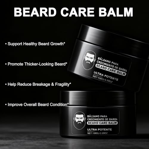 Beard Growth Stimulating Balm - Ultra-Potent Conditioning Formula for Thicker Appearance, Moisturizes and Strengthens Facial Hair (1)