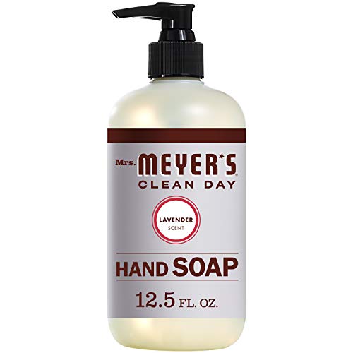 Mrs. MEYER'S CLEAN DAY Liquid Hand Soap, Lavender Scent, 12.5 Ounce Bottle Each (12.5 Ounce, Pack of 6)