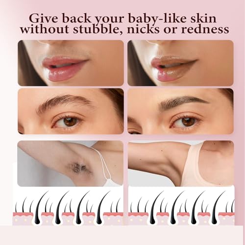 Gurelax Replacement Heads for Facial Hair Remover, Gen 3 Replacement Blades Intended for Flawless Finishing Touch, New Version Upgraded Replacement Blades Refill-Just fit for Gen3 Device