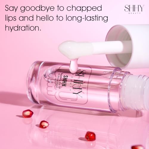Shyy Beauty SHHH Vitamin E Lip Oil, Hydrating Clear Lip Oil Gloss for Women, Dry, and Damaged Lips Glow with Vitamin E, Non-sticky Nourishing Lip Oil