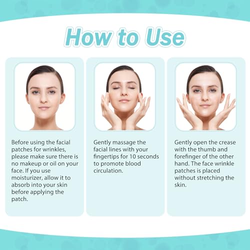 Face Tape for Wrinkles Overnight, 208Pcs Wrinkle Patches for Face Overnight, Anti Wrinkle Patches to Reduce Fine Wrinkles, Facial Smoothing Patches for Neck Frown Smile Lines