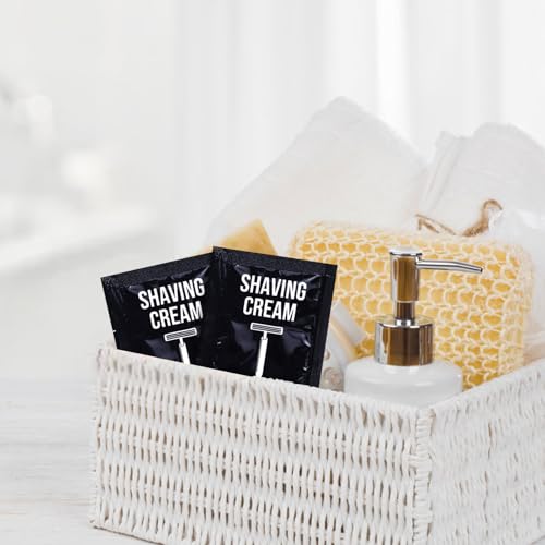 Travel Shaving Cream Bulk for Men 8ml/0.28fl oz,Disposable Shaving Cream in Bulk Individual Travel Shave Cream for Hotel Homeless Charity Home Nursing(jasmine,pack of 400)