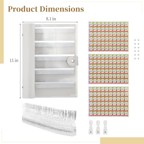 180 Colors Nail Swatch Book With Strong Attachment Force, Nail Organizer Storage with Transparent Nails for Gel Polish Showing, False Nail Tips, Salon Nail Art Color Chart, 11 x 8.1 in