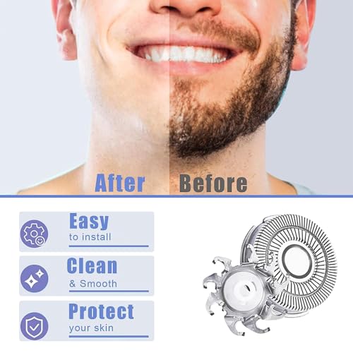Shaver Replacement Blades compatible with Skull Shaver,for Pitbull Gold PRO Shaver Replacement Blade,for Pitbull Platinum Pro Shaver[8 Pack]