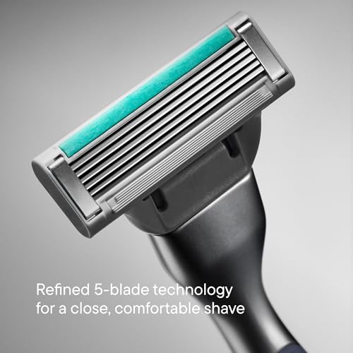 Harry's-PLUS: Razor for Men - Premium Handle and Razor Blade Cartridge - Advanced Pivoting System - Shaving Kit for Men - Clay