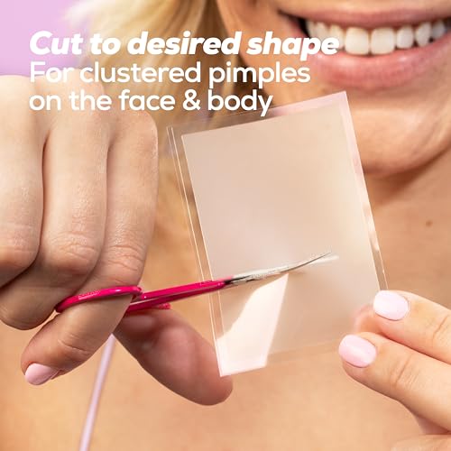 HANHOO Face & Body Blemish Patch, 6 Patch Sheets, Customizable XL Pimple Patch, Covers Clustered Pimples, For Face and Body Acne, Large Hydrocolloid Patches, Gentle Blemish Care, Korean Skincare