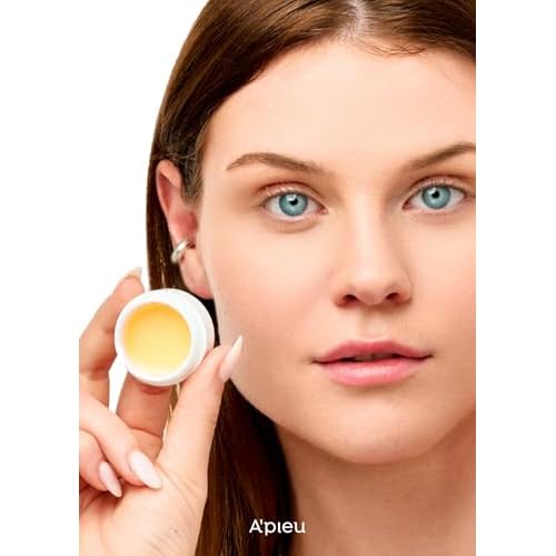 A'PIEU Honey & Milk Daily Lip Mask (Honey) - Nourishing Overnight Korean Lip Mask | Hydrating Lip Moisturizer Propolis & Royal Jelly for Soft, Plush Lips
