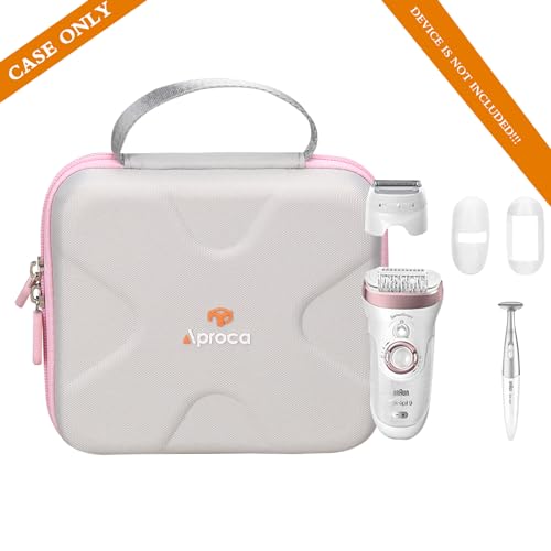 Aproca Hard Travel Storage Portable Case, for Braun Epilator Silk-?pil 9 9-720 / Silk-?pil 9 9-890 Hair Removal and Accessories
