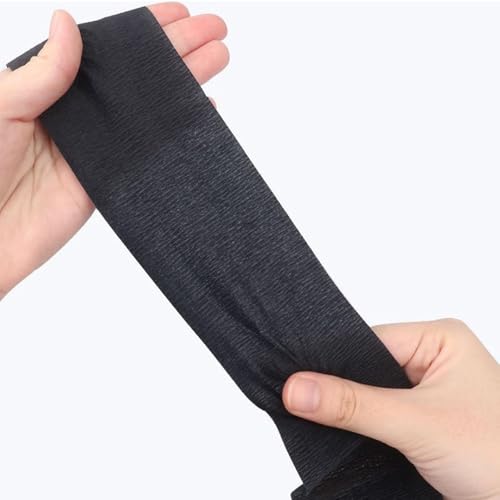 Neck Strips Barber Accessories Professional, Barber Supplies 5 Rolls & 500 Strips, Disposable Barber Neck Strip, Barber Neck Tape for Hair Cutting, Barber Shop Stuff, Black