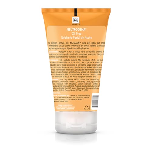 Neutrogena, Oil-Free Acne Wash Daily Scrub, 4.2 oz (Pack of 2)
